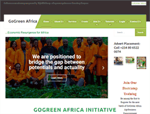 Tablet Screenshot of gogreenafrica.org